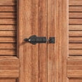 thumbnail image 2 of Renovators Supply Slide Bolt Latch 3 3/4" Black Wrought Iron Ball Tip Style Slide Bolt w/Screws, 2 of 10