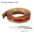 thumbnail image 2 of Unique Bargains Floor Transition Strip 6.6Ft 2 Meter Self Adhesive for Height 3mm Dark Wood, 2 of 6