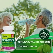 Pata de Vaca 100 Capsules – Supports Detox & Digestive Health 100% Pure Cow’s Foot Leaves (Bauhinia forficata) Vegan & Non-GMO Natural Herbal Supplement from Peru