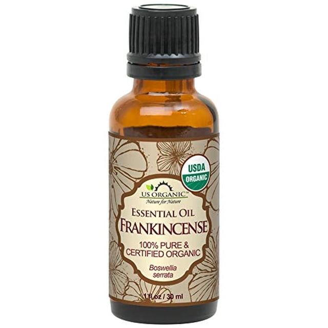 Aceite Esencial de Incienso US Organic Transparente 100% Puro Certificado USDA Destilado al Vapor de
