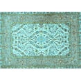 thumbnail image 1 of Ahgly Company Indoor Rectangle Persian Light Blue Traditional Area Rugs, 7' x 10', 1 of 4