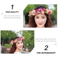 thumbnail image 2 of Miangastore Bridal Wedding Headwear Assorted Color Cloth Plastic 1Pack 6.7x6.7in, 2 of 9