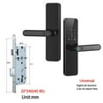 thumbnail image 2 of Wifi Smart Door Lock With Handle Fingerprint Door Lock Remote Control Smart Lock For Front Door Home Rental Office ,Easy to Use, 2 of 6