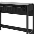 thumbnail image 4 of Walker Edison Transitional Reeded Writing Desk with Drawer, Black, 4 of 19