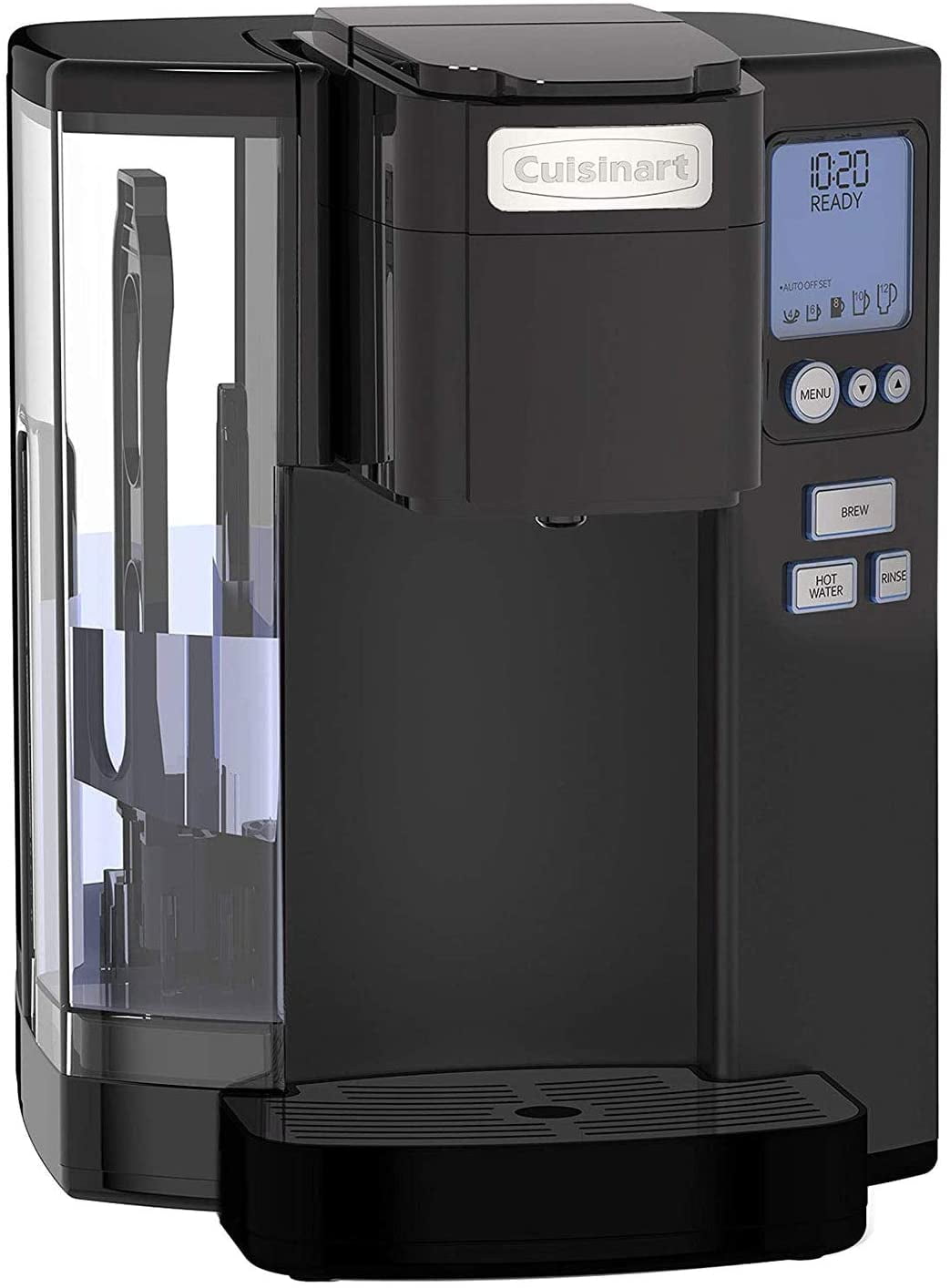 Cuisinart Premium 72-Ounce Single-Serve Coffeemaker, Programmable Brewer  with Hot Water Dispenser, Features Brew Chamber Rinse and Auto Shut Off  Functions, Stainless Steel- SS-10P1 