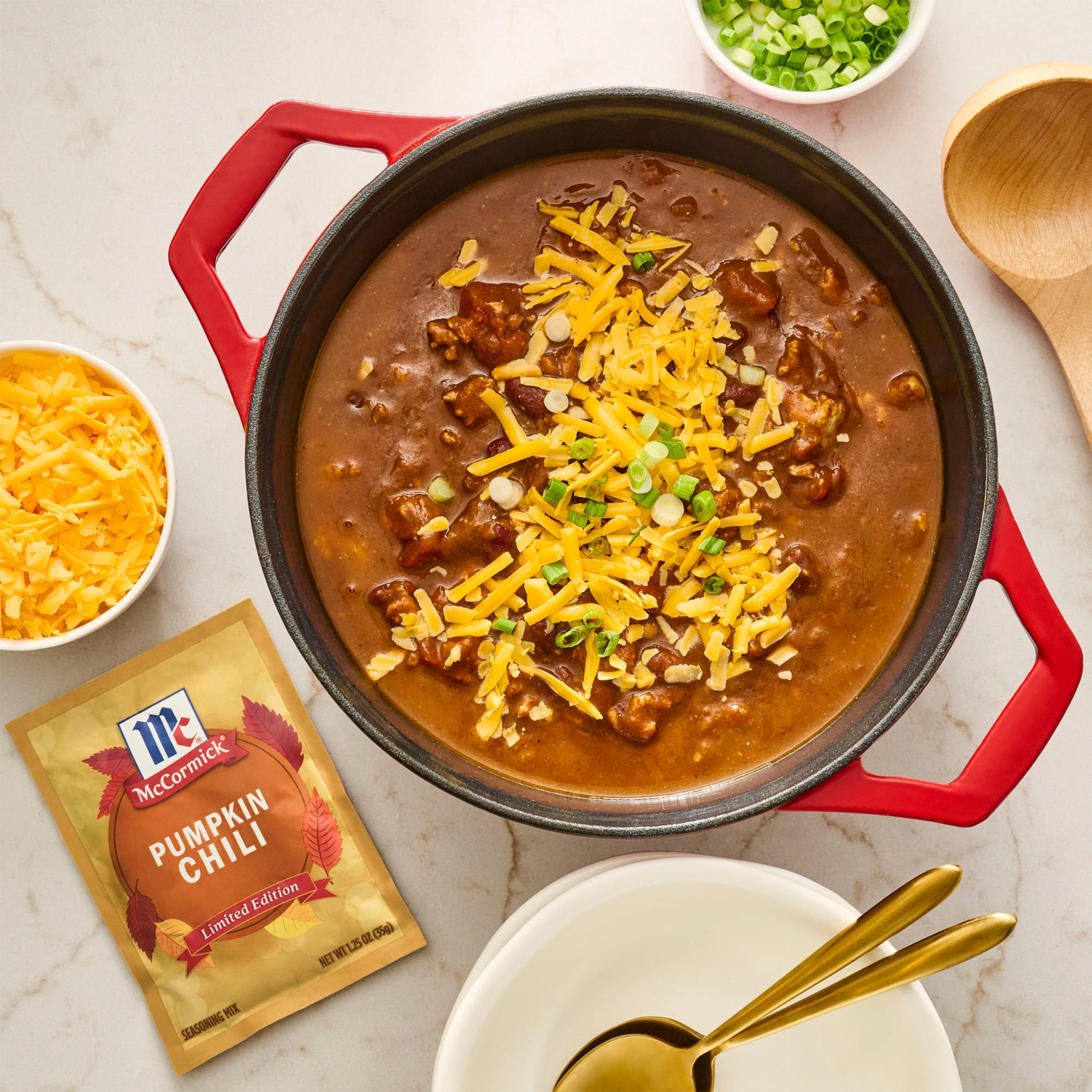 (5 pack) McCormick Pumpkin Chili, 1.25 oz Packet