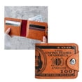 thumbnail image 3 of Men's US 100 Dollar Bill Leather Bifold Card Photo Holders Wallets Handbag Purse T0S5, 3 of 8