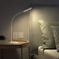 thumbnail image 4 of Lampe de Bureau Sans Fil Led, Lampes de Table à Piles, Lampe de Lecture Rechargeable Dimmable avec Minuterie, Col de Cygne Réglable Lampe Tactile pour Bureau, Port de Charge Usb (Blanc), 4 of 4