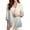 Dragonfly Daisy Gradient, variant on Chic Casual Workwear Blazer Women Autumn Lapel Jacket,XX-Large Watercolor Dragonfly Daisy Gradient Print Linen Like Open Front 3/4 Cuffed Sleeve Suit Blazer with Pockets Work Stylish Look