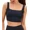 black, variant on Beautyin Womens Bikini Top Square Neck Swimsuit Top Swim Top Quick Dry UPF 50+ Padded Bathing Suit Top Only