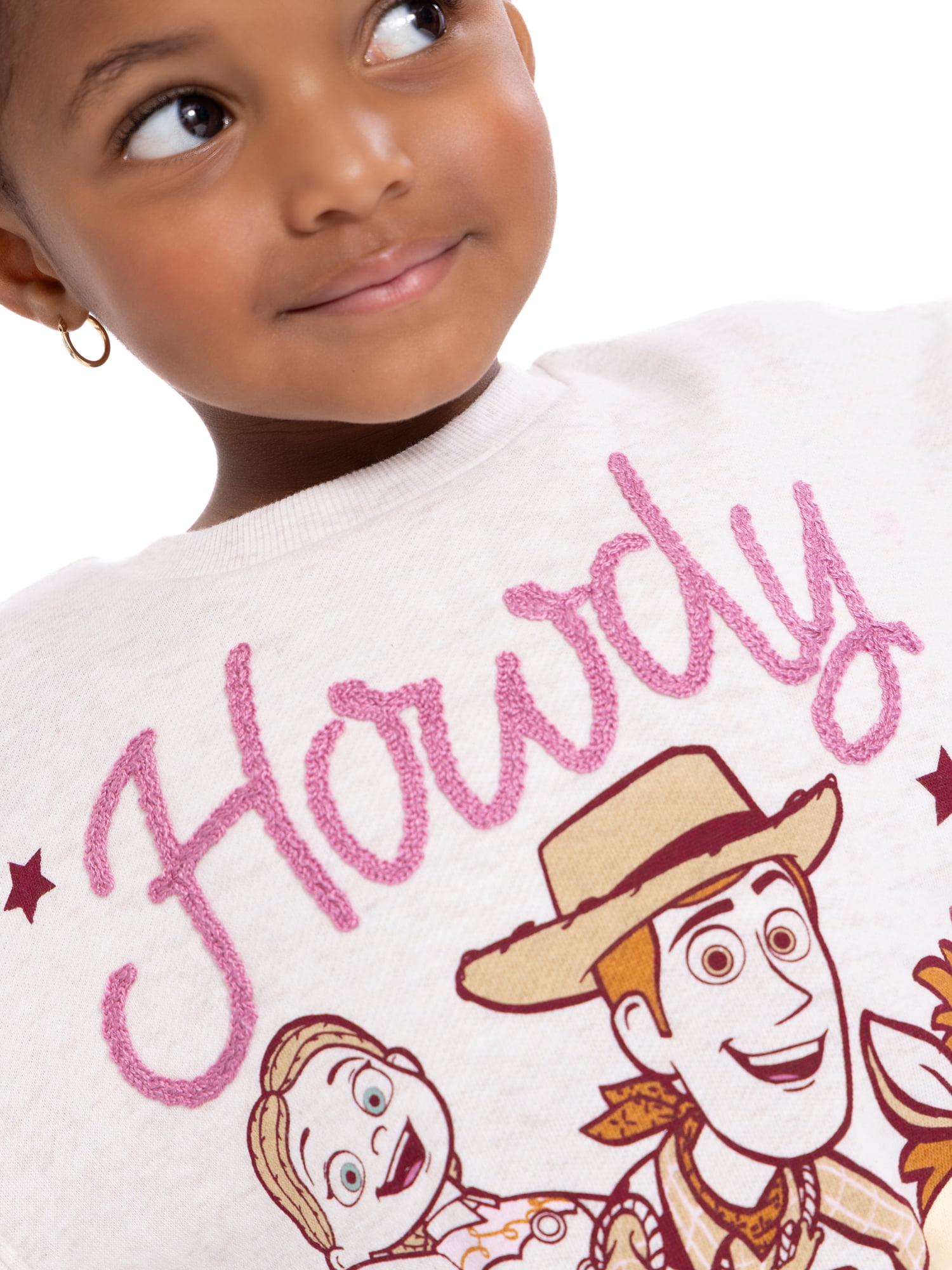 Toy Story Toddler Girls Long Sleeve Graphic Print Sweatshirt and Matching Flare Leggings Set, 2-Piece, Sizes 12M-5T