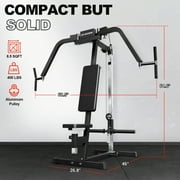 Syedee Chest Fly & Reverse Delt Machine, Plate-Loaded Pec Deck, 400 LBS Upper Body Specialty Machine, 4-Level Seat, 2:1 Ratio, Aluminum Pulleys, Compact Home Gym