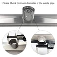 thumbnail image 5 of Topcobe 36-inch Modern Shower Drain, Linear Shower Drain with Leveling Feet and Hair Strainer, Professional Brushed 304 Stainless Steel Rectangle Shower Floor Drain for Home, 5 of 5