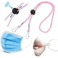 thumbnail image 1 of Cordones para máscara facial, soporte para máscara, cordón ajustable para máscara con clips, correa para soporte de collar facial para mujeres y hombres, cómodo alrededor del cuello, máscara facial Adepaton HMFJ126-4, 1 of 5