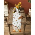 thumbnail image 4 of Table Runners 90 Inches Long Dress Scarves, Orange Green Fall Farmhouse Coffee/Dining/Kitchen Table Runner for Living Room, Thanksgiving Pumpkins Maple Leaf 13x90 Inch, 4 of 7