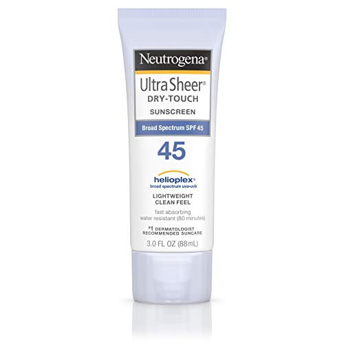Neutrogena Ultra Sheer Dry-Touch Sunscreen Lightweight Feel SPF 45, 3 oz