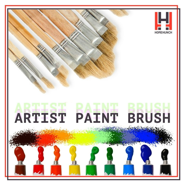 Art Paint Brush Set 12 Piece Acrylic Watercolor Painting Brushes
