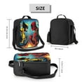 thumbnail image 2 of Deadpool And Wolverine Lunch Bag Portable Insulated Lunch Box Large Capacity Tote Bag Zipper Net Pocket 10.5 x 8 x 4.5 Inch., 2 of 3