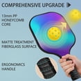 thumbnail image 2 of Pickleball Paddles Set Of 2, Fiberglass Surface, Neon Fluid Print, 4 Balls & Bag, 2 of 5