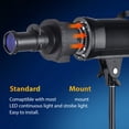 thumbnail image 3 of Yajisi Optical Conical Snoot Bowens Mount Flash Projector Attachment Spotlight Photography Light Modifier with 5 Color Filters 10 Graphics Cards EU Plug (8.66 in / 22 cm), 3 of 9