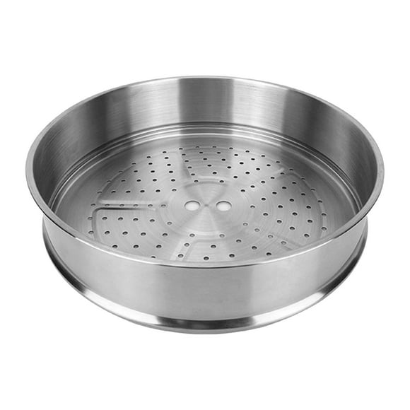 Stainless Steel Steamer Basket Meat Cooking Steam Grid Easy to Clean Cooking Veggies/Fish/Meat/Food/Boiled Eggs Round for Kitchen Restaurant , 32cm, as described