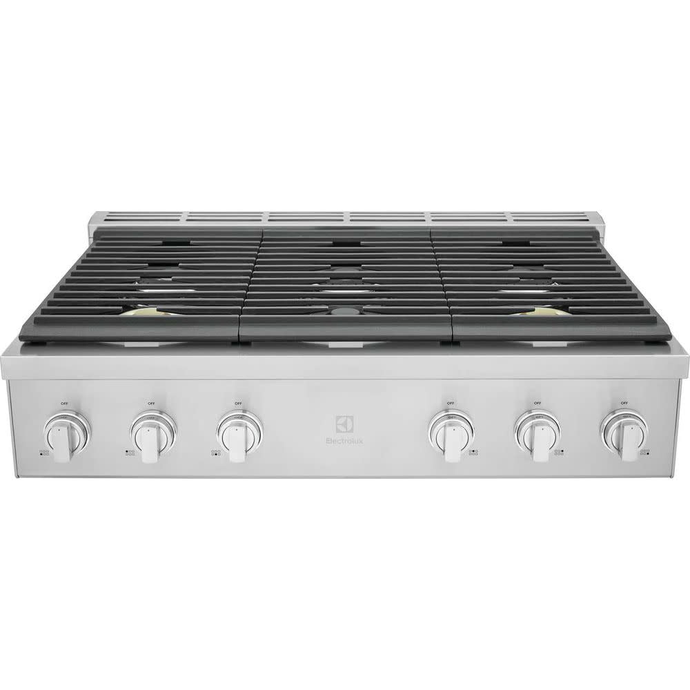 Electrolux Eccg3672a 36" Wide 6 Burner Gas Rangetop - Stainless Steel