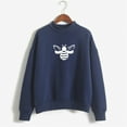 thumbnail image 4 of Dyfzdhu Sweatshirts for Women Fall Winter Crew Neck Solid Color Prints Long Sleeve Pullover Sweatshirt, 4 of 4