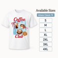 thumbnail image 6 of Coffee Club Graphic T-Shirt, Unisex Classic Fit Coffee Lover Tee, 6 of 9