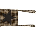 thumbnail image 4 of VHC Brands, Black Star, Cotton, 15x15, Chair Pad, Black, 4 of 5
