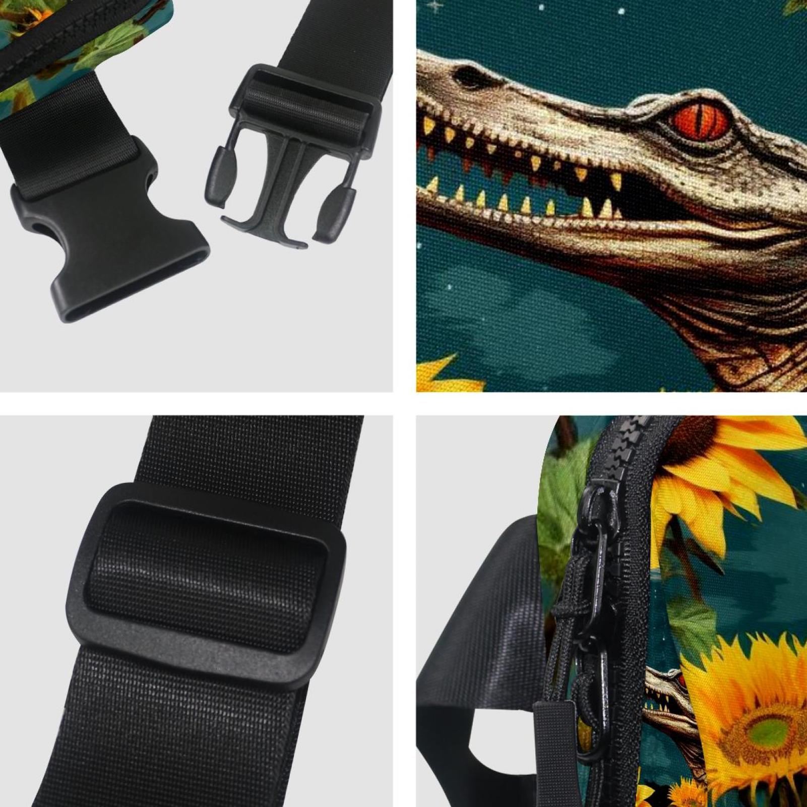 Crocodile star Running Belt Waist Bag Fanny Packs, Lightweight Adjustable with Extension Strap, Unisex