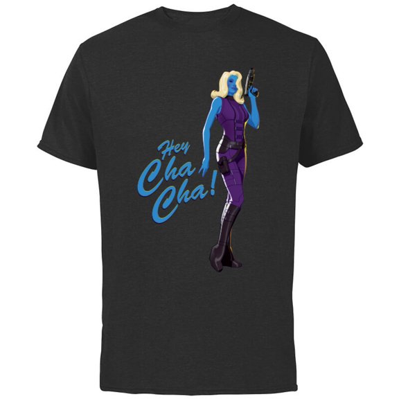 Marvel WHAT IF…? Nebula Hey Cha Cha Standard - Short Sleeve Cotton T-Shirt for Adults - Customized-Black