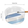 thumbnail image 2 of Round Glass Ashtray 8.5×3.5in Non-Bubble Anti-Rolling Edge Smooth Not Hurt Hands For Living Room Bedroom Work Hotel Office Car Light Blue Stripe_1, 2 of 8
