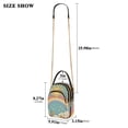 thumbnail image 2 of FORMRS Crossbody Bag for Women Quilted Travel Shoulder Cell Phone Purse with Chain Strap Handbag, Retro Beige Rainbow, 2 of 7