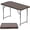 Ratten, variant on 8FT Folding Table, Portable Fold-in-Half Plastic Picnic Party Table with Carrying Handle (Black, 8FT)