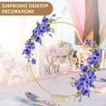 thumbnail image 4 of Threns 10Pcs Floral Hoops Metal Floral Wreath Decor Centerpiece Hoops for Wedding,with Holders,10",Gold, 4 of 8