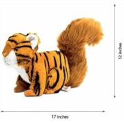 RANDIMALS Squiger Squirrel–Tiger Hybrid Plush Stuffed Animal Toy 17, Soft & Huggable, Encourages Imagination & Adventure