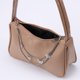 thumbnail image 3 of Bolsa Moda mujer PU axila Bolso mariposa cadena Color puro Mini monedero (caqui), 3 of 7