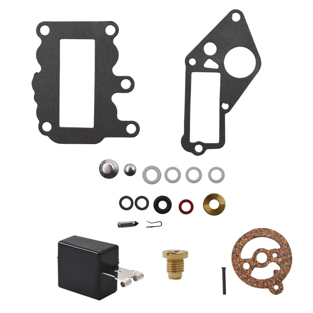 PETU Carburetor Rebuild Repair Kit with Float Replacement for Johnson
