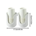 thumbnail image 4 of EYNMVR Ceramic Bathroom Cup Dispenser with Stylish Vertical Stripes - Disposable Mouthwash Cup Holder Holds 3-4oz Paper Cups for Rinsing Cups on Bathroom, 4 of 9