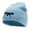 Light Blue, variant on Drone Embroidered 8 inch Acrylic Short Beanie - Light Blue OSFM