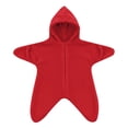 thumbnail image 5 of Takafot Baby Starfish Onesie Zipper Hooded Star Suit Newborn Outfit Newborn Romper, Infant Footie Jumpsuit Winter Warm Outfits, 5 of 5