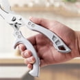 thumbnail image 4 of Stainless Steel Heavy Duty Kitchen Scissors With Automatic Spring Open Design For Cutting Meat Poultry Herbs Vegetables Multipurpose Cooking Tool For Home Use Dishwasher Safe, 4 of 8