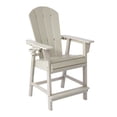 thumbnail image 2 of WestinTrends Malibu Outdoor HDPE  Tall Adirondack Counter Height Bar Chair With Cup Holder, Sand, 2 of 17