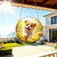 thumbnail image 5 of Acrylic Puzzle Colorful Window Decor, 7.4in Unique Animal Shaped Wooden Jigsaw Puzzles, Indoor Outdoor Patio Balcony Window Decor Housewarming Holiday Gift, Cute Magical Home Decor, 5 of 6