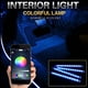 thumbnail image 2 of 4 Piezas de Luces LED de Ambiente para Coche con APP Control de Voz por Bluetooth Tira de Luces RGB Control Remoto Música de Ritmo Interior Led A, 2 of 5