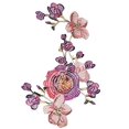thumbnail image 4 of Parche floral largo multicolor, apliques bordados, parche de flores, apliques con motivo de tela de encaje, parches para coser, 4 of 5