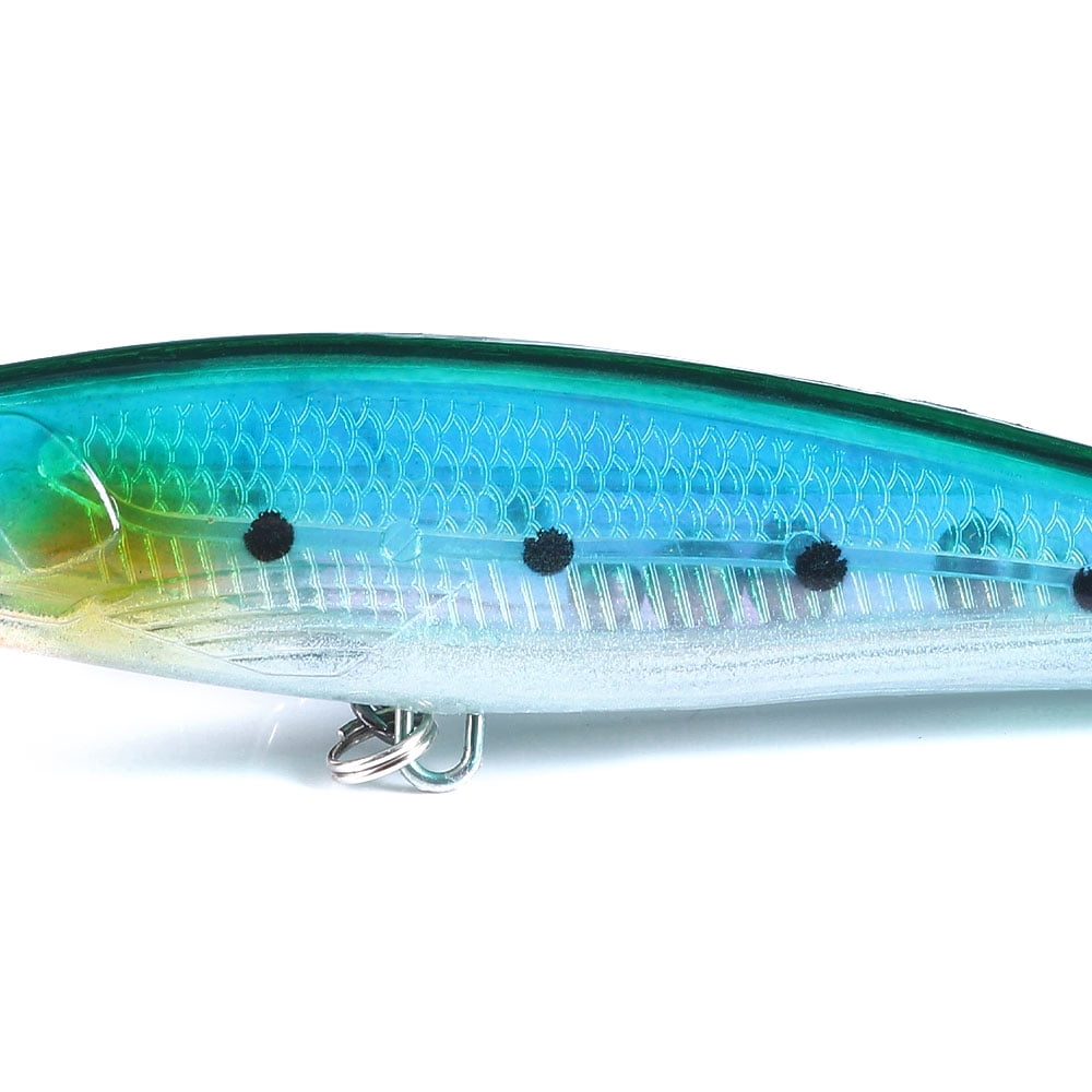 HENGJIA Fishing Lures Large Hard Bait Minnow VIB Lure with Treble Hook Life-Like Swimbait Fishing Bait Popper Crankbait Sinking Lure for Trout Bass Walleye Redfish