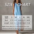 thumbnail image 2 of Morttic Women's Elegant Contrast Strap Sleeveless Maxi Dress – Split Front Loose Tank Dress Beach Vacation Casual Outfit Gray，S, 2 of 2