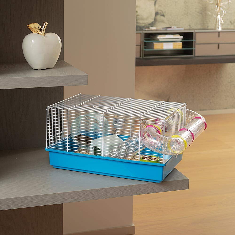 Paula Small Hamster Cage | Fun & Interactive Measures 18.11l X 11.61w 9.6h Includes All Accessories