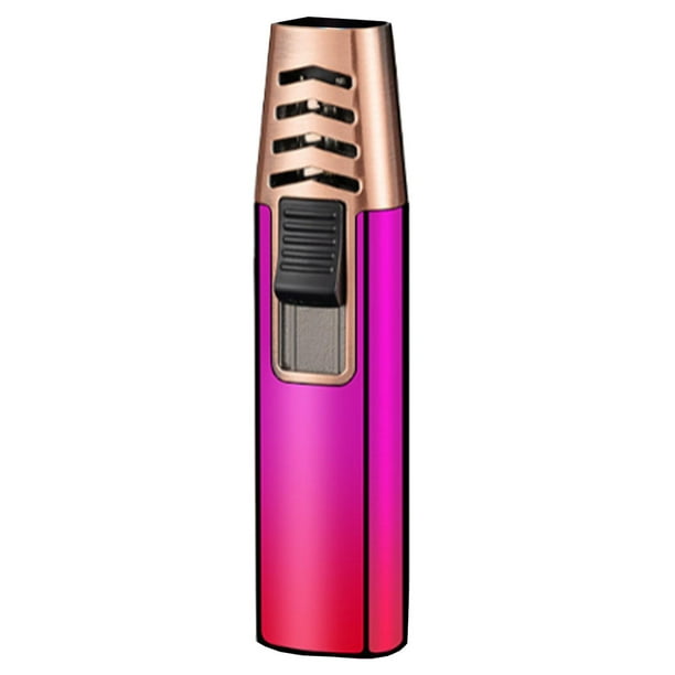 Mechero Encendedor Multifuncional ColorTorchPink 1 Pza Rosa/Rojo Recargable Metal Gas Butano.